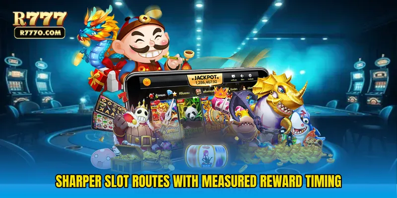 Sharper slot routes with measured reward timing